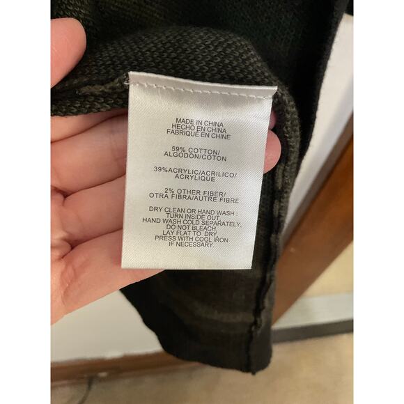 Jones New York Open Front Zebra Print Knit Cardigan Size Small Front Pockets - Picture 6 of 7